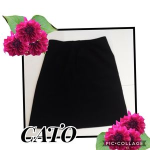 CATO BLACK MIDI SKIRT WOMEN'S SIZE 12